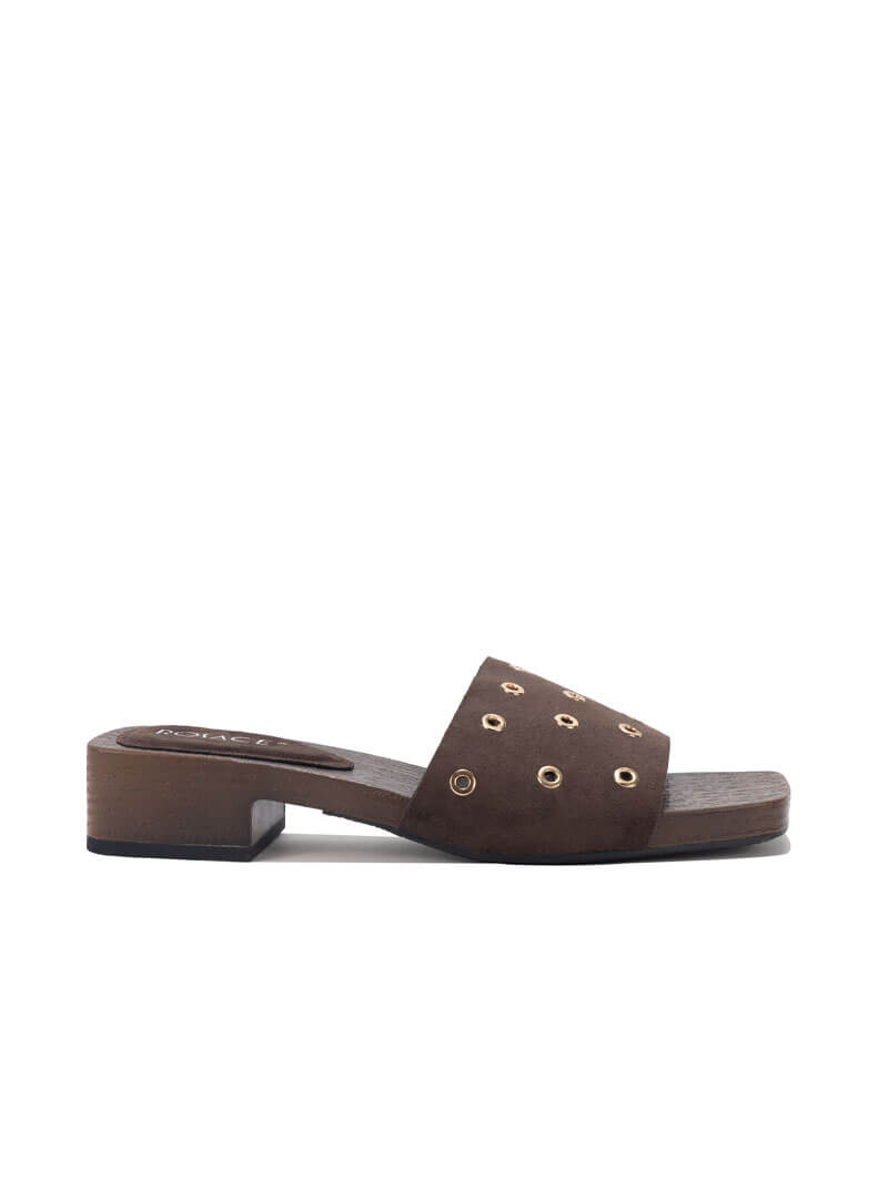 Mules à petit talon
